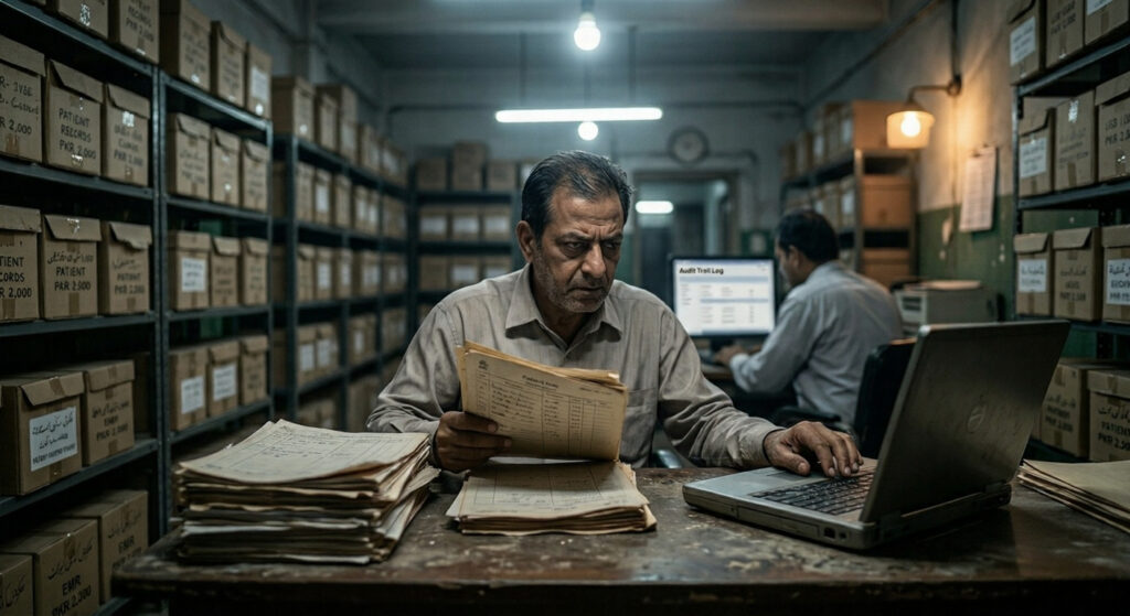 doctor reading